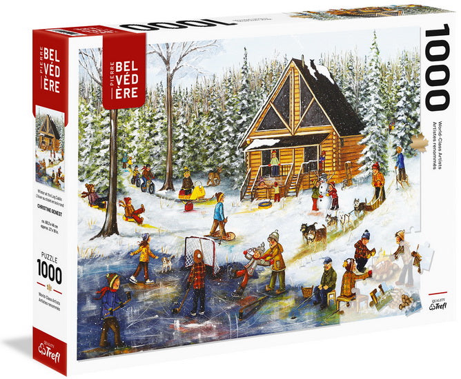 Genest : Hiver au chalet en bois rond 1000 mcx