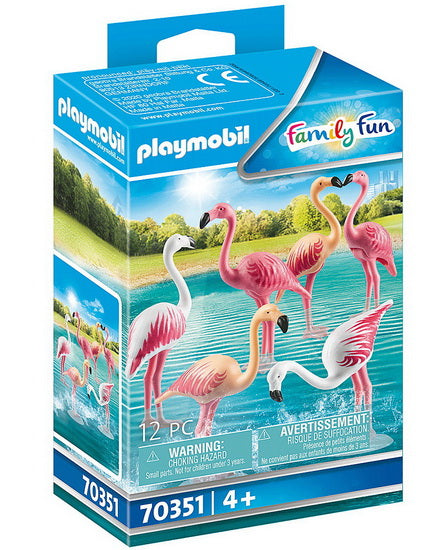 Groupe de flamants roses