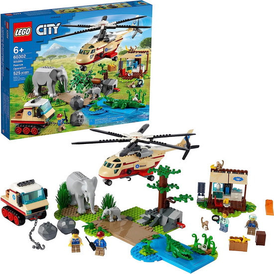 Ensemble de construction LEGO City L'hélicoptère de sauvetage des