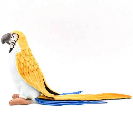 Peluche Perroquet bleu et jaune 17cm