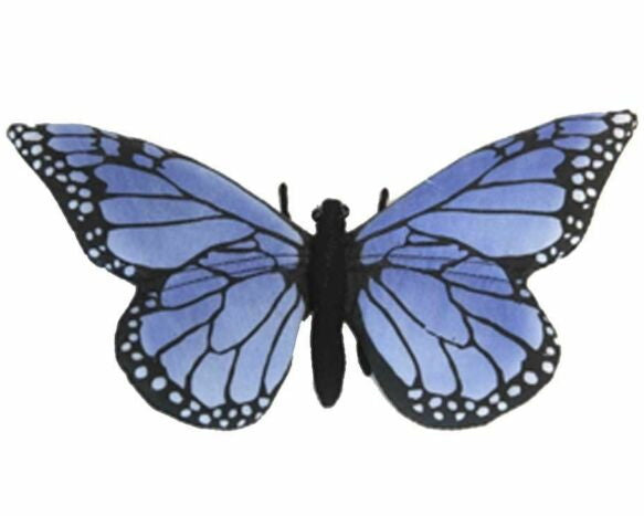 Peluche Papillon bleu 14cm