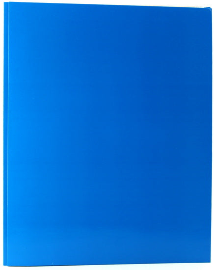 Duo-tang carton laminé avec pochettes bleu