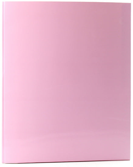 Duo-tang carton laminé avec pochettes pastel lilas
