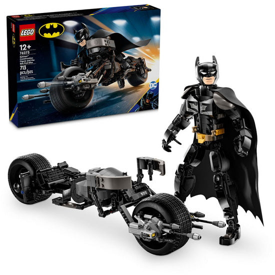 La figurine à construire de Batman et la moto Bat-Pod