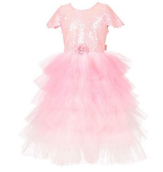 Robe rose Garance 5-7 ans