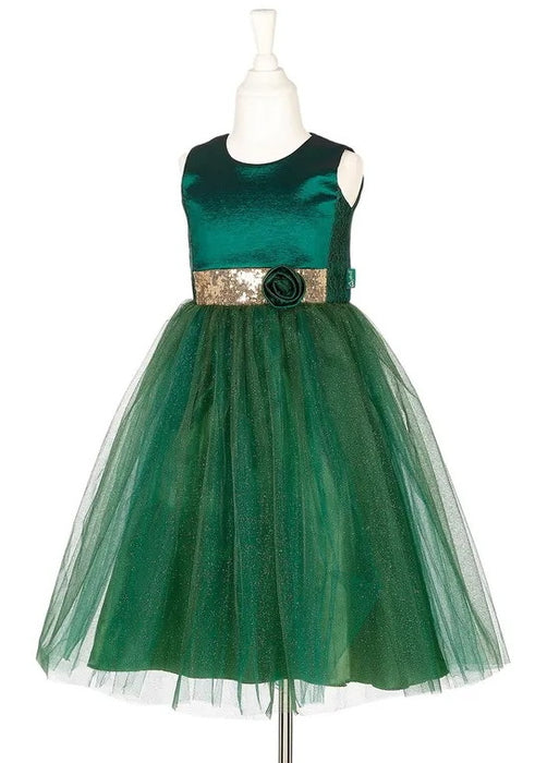 Robe verte Luisa 5-7 ans