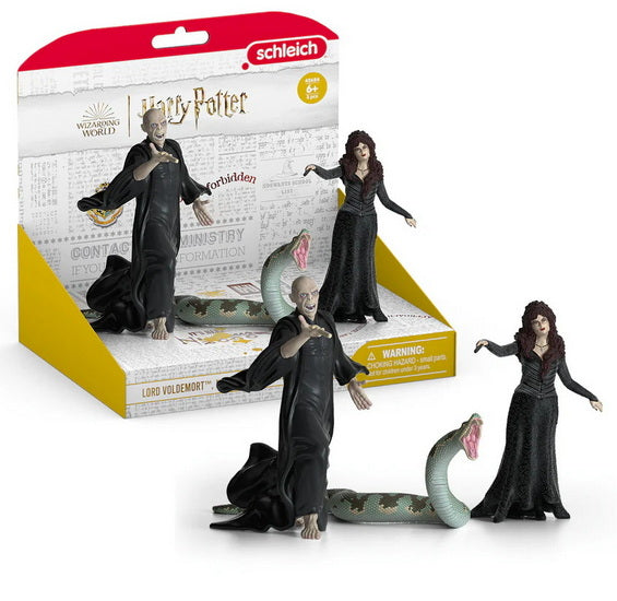 Figurines Voldemort avec Nagini et Bellatrix