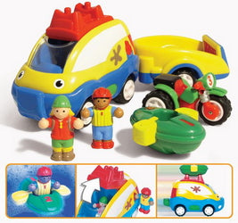 Jouets de bain - sous-marin et voiture à eau 2 pièces - WOW